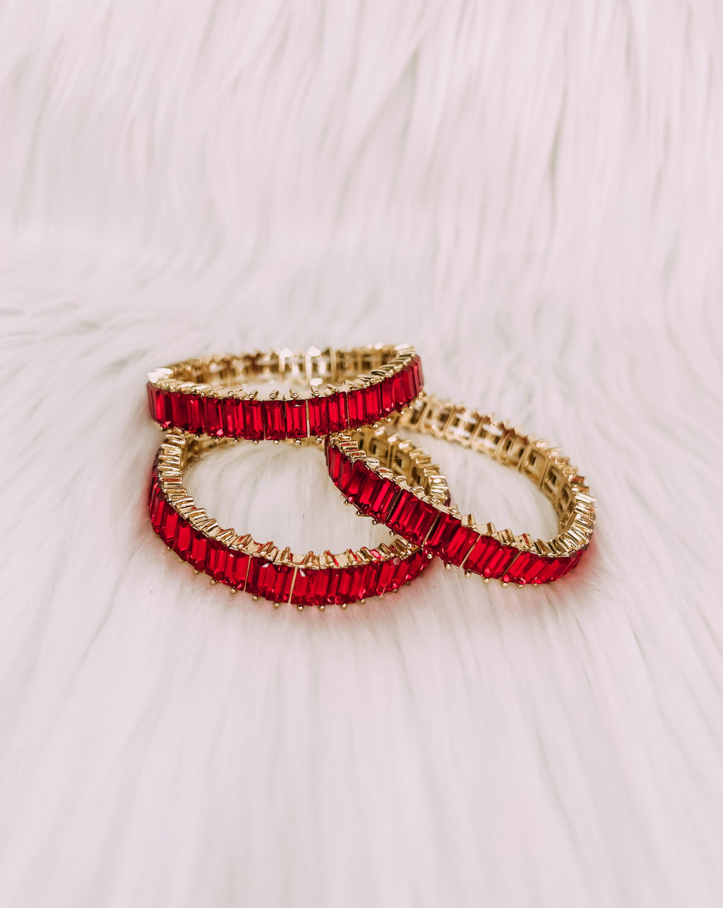 Red Baguette Bracelet