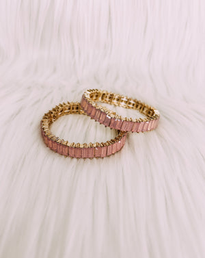 Pink Baguette Bracelet