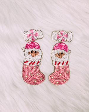 Santa Stocking Earrings
